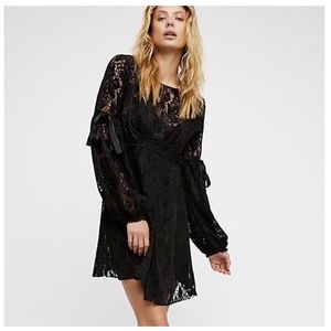 NWT FREE PEOPLE Ruby Lace Mini Dress S